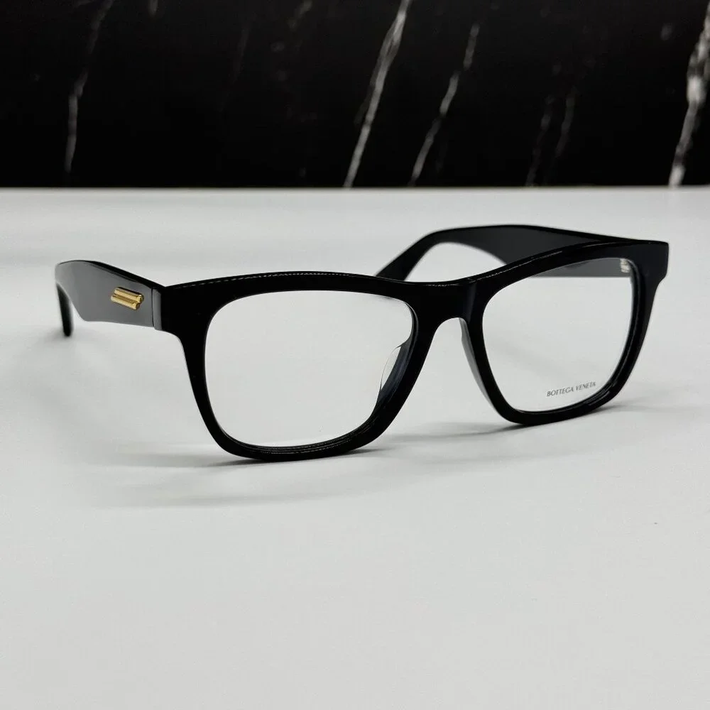 NEW BOTTEGA VENETA BV1120OA 001 BLACK SQUARE WOMEN EYEGLASSES